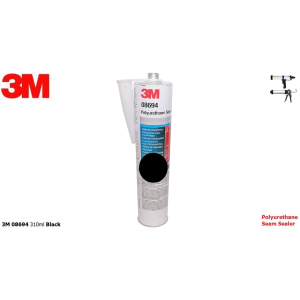3M 08694 310ml Black POLIURETANOWA MASA KLEJĄCA USZCZELNIAJĄCA CZARNA 310ml blacharskolakierniczy.pl