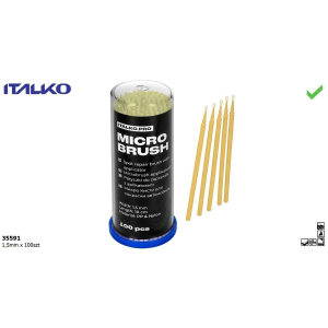 ITALKO 35591 Patyczki pędzelki do zaprawek 1,5mm x 100szt blacharskolakierniczy.pl