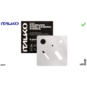ITALKO 99047 Szablon maskujący do zacieków 5szt blacharskolakierniczy.pl