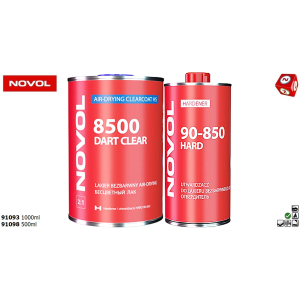 NOVOL 8500  DART CLEAR 1000ml 91093, HARD 90-850 500ml STANDARD 91098 blacharskolakierniczy.pl