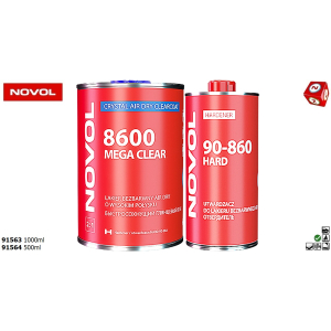 NOVOL 8600 MEGA CLEAR  1000ml  91563, HARD 90-860 500ml STANDARD 91564 blacharskolakierniczy.pl