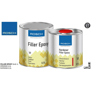 ROSCH Filler Epoxy 0,5L +  Hardener Filler Epoxy 0,5L blacharskolakierniczy.pl