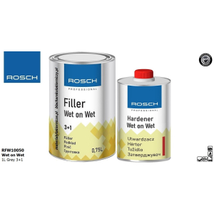 ROSCH Wet On Wet 3+1 Podkład 1L Mokro na Mokro RFW10050 blacharskolakierniczy.pl